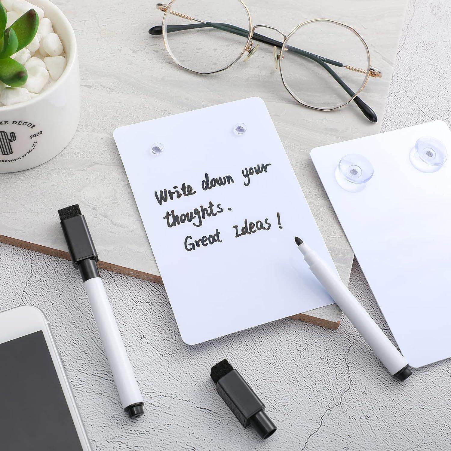 2 Pizarras de Ducha Impermeables Yexiya con Bolígrafos 8.9x13.4cm