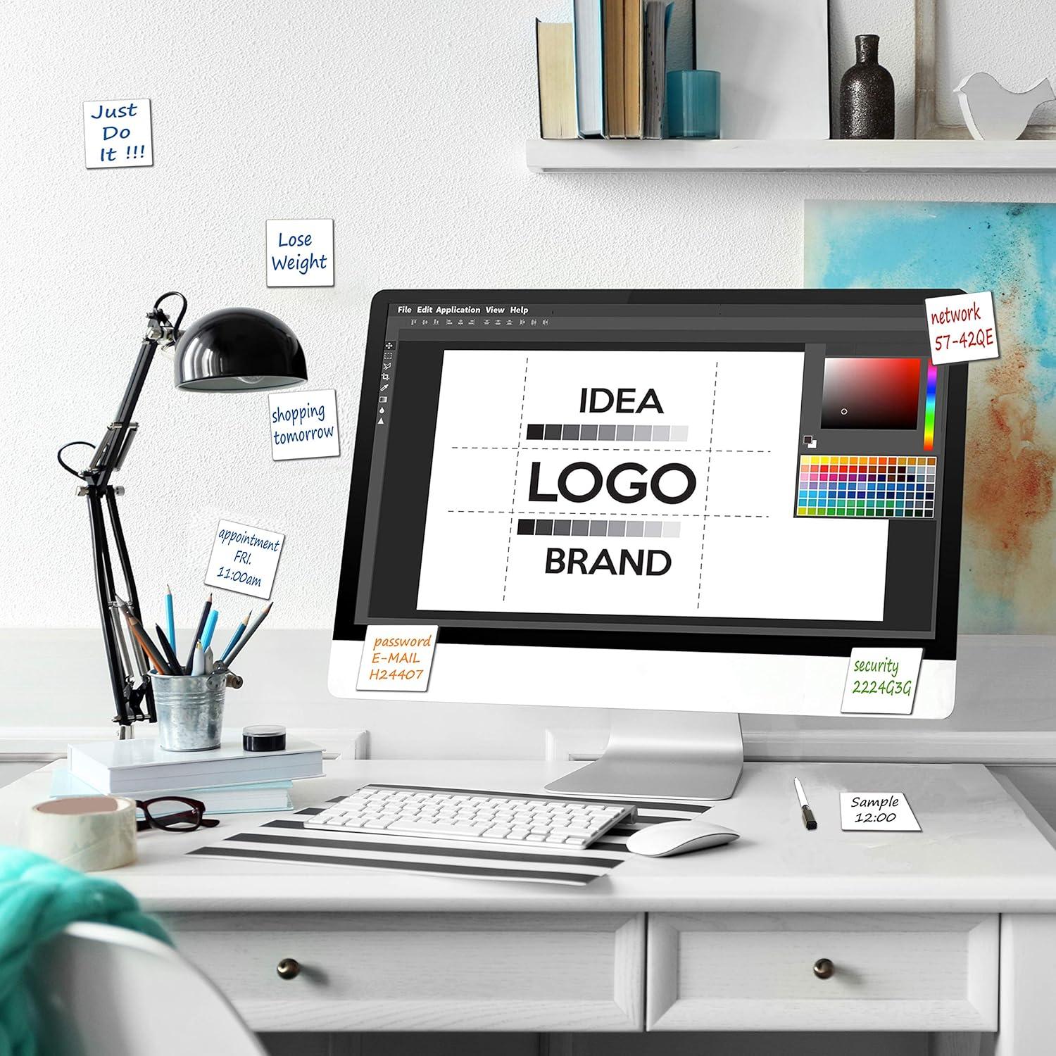 Notas Adhesivas Borrables JJPRO 7.62cm x 7.62cm 12 Pzas