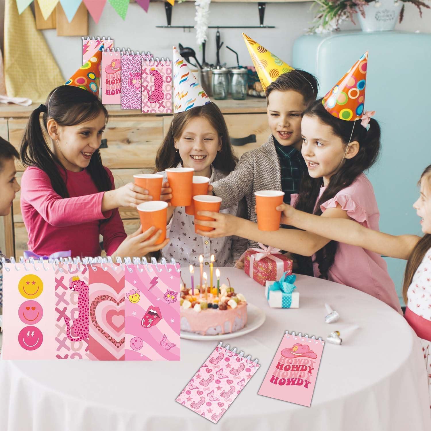 24 Mini Cuadernos Espirales Rosa Preppy Y2K 6x10 cm