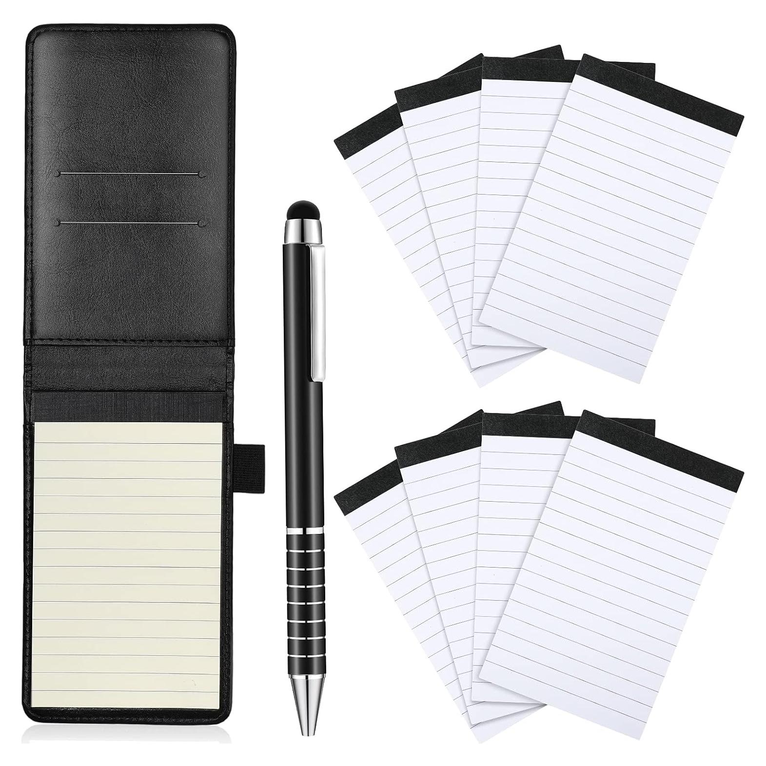 Cuaderno de Bolsillo Outus con Bolígrafos y Recargas - Negro