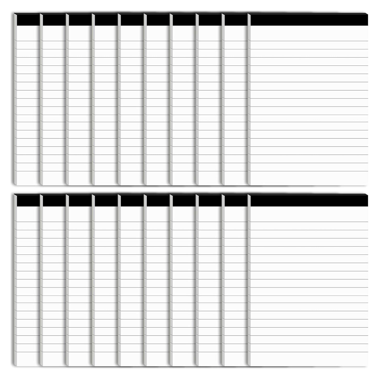 20 Blocs de Notas Perforados MuiAng 10.16x15.24 cm Regla