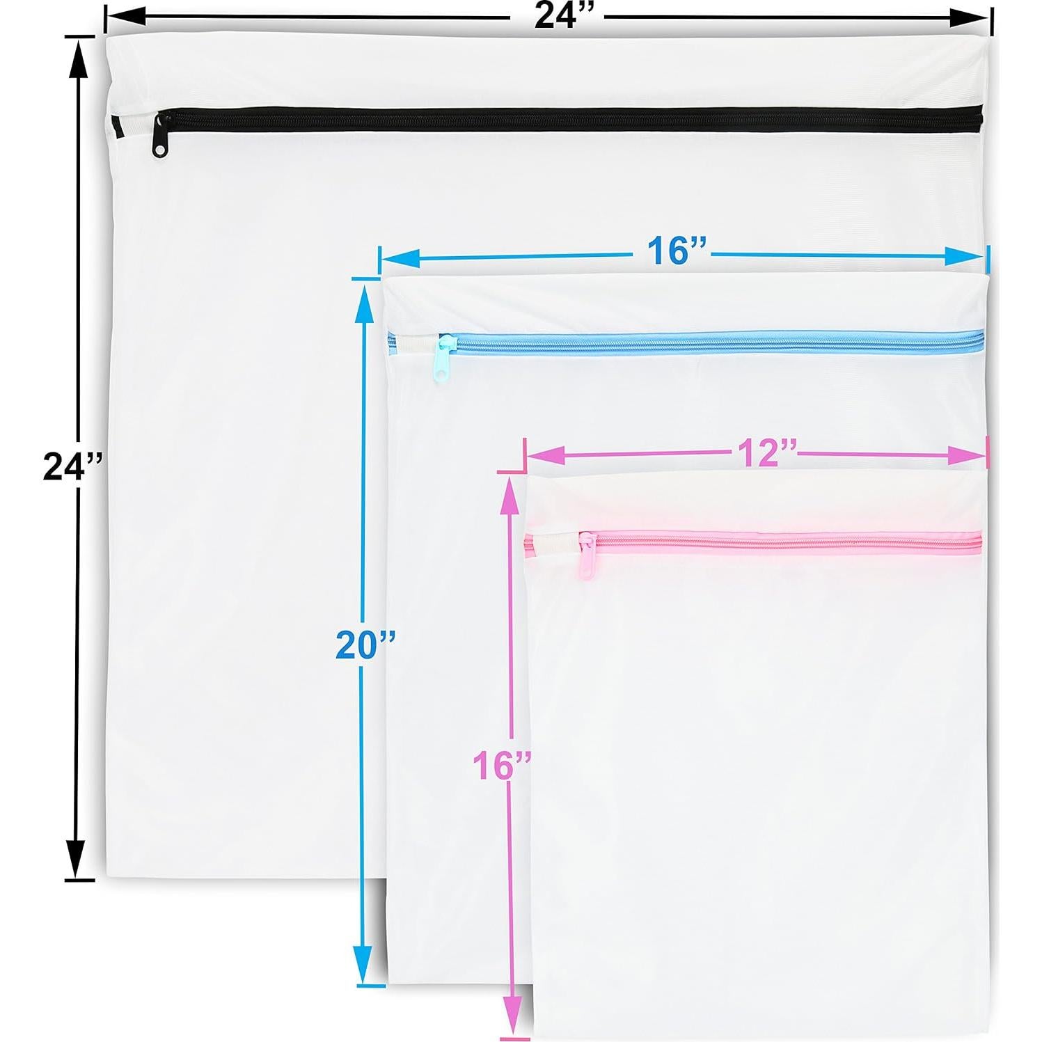 Bolsas de Lavandería de Malla Simple Houseware - 5 Piezas