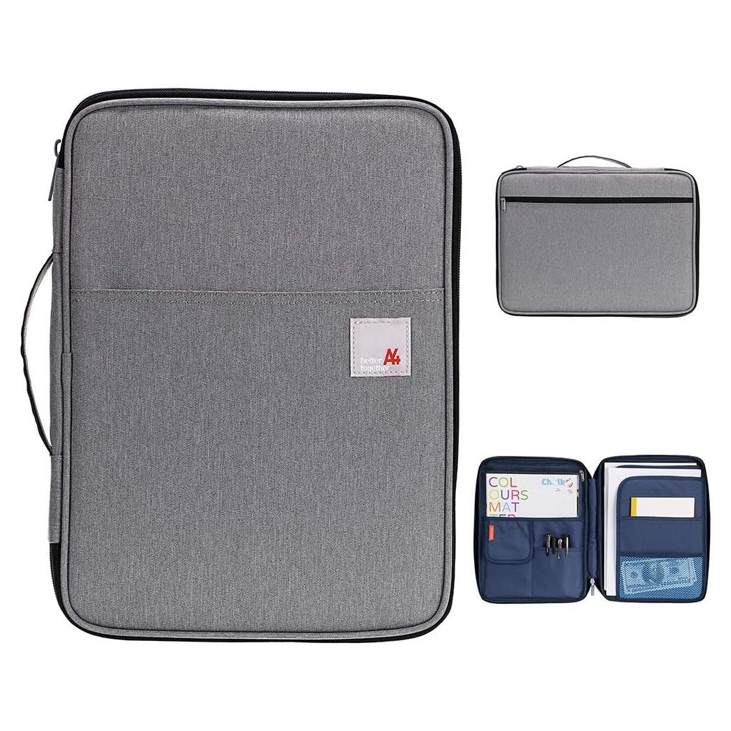 Organizador de Documentos A4 BTSKY Gris Oscuro Impermeable