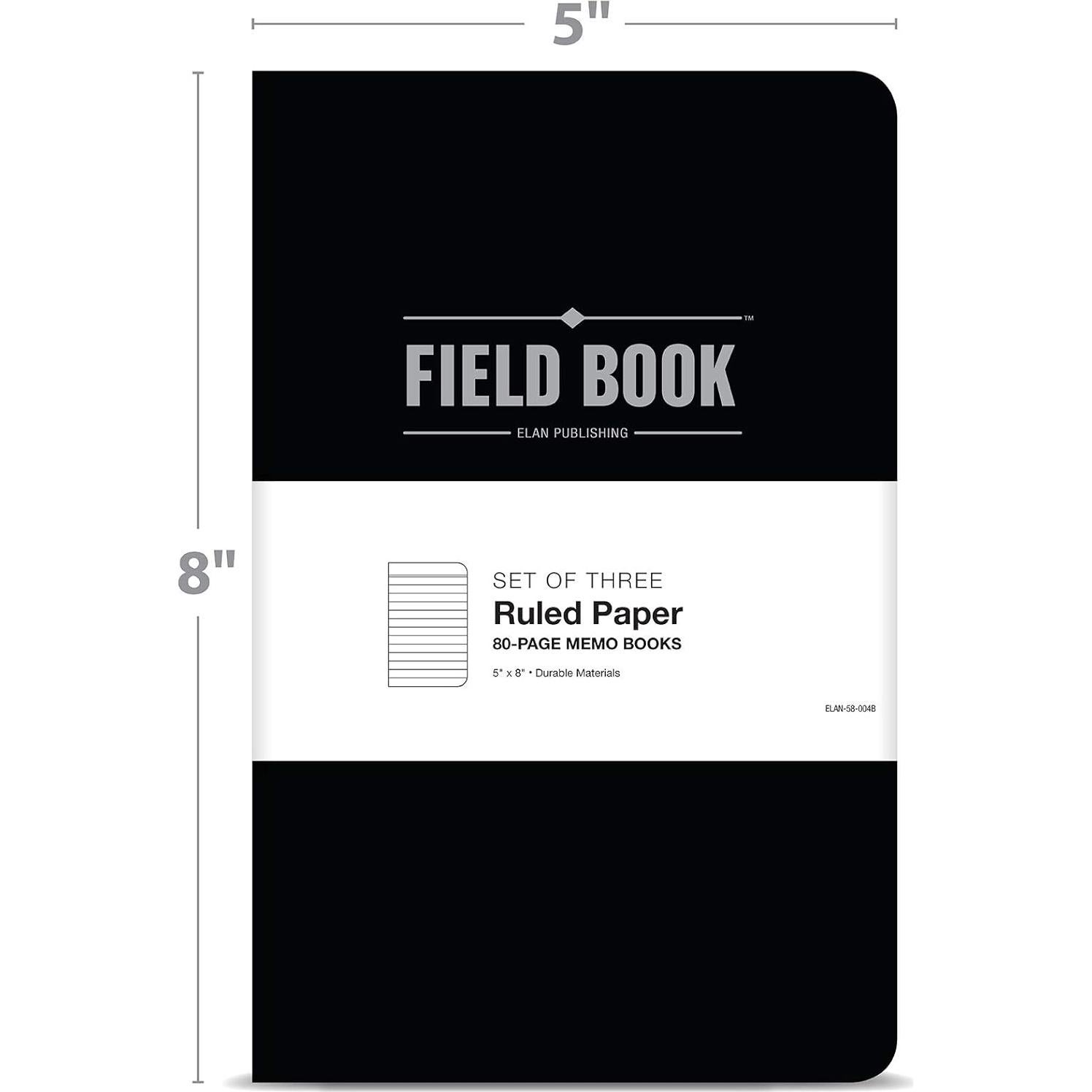 Cuaderno de Campo Indestructible Elan Publishing 12.7x20.3cm Negro
