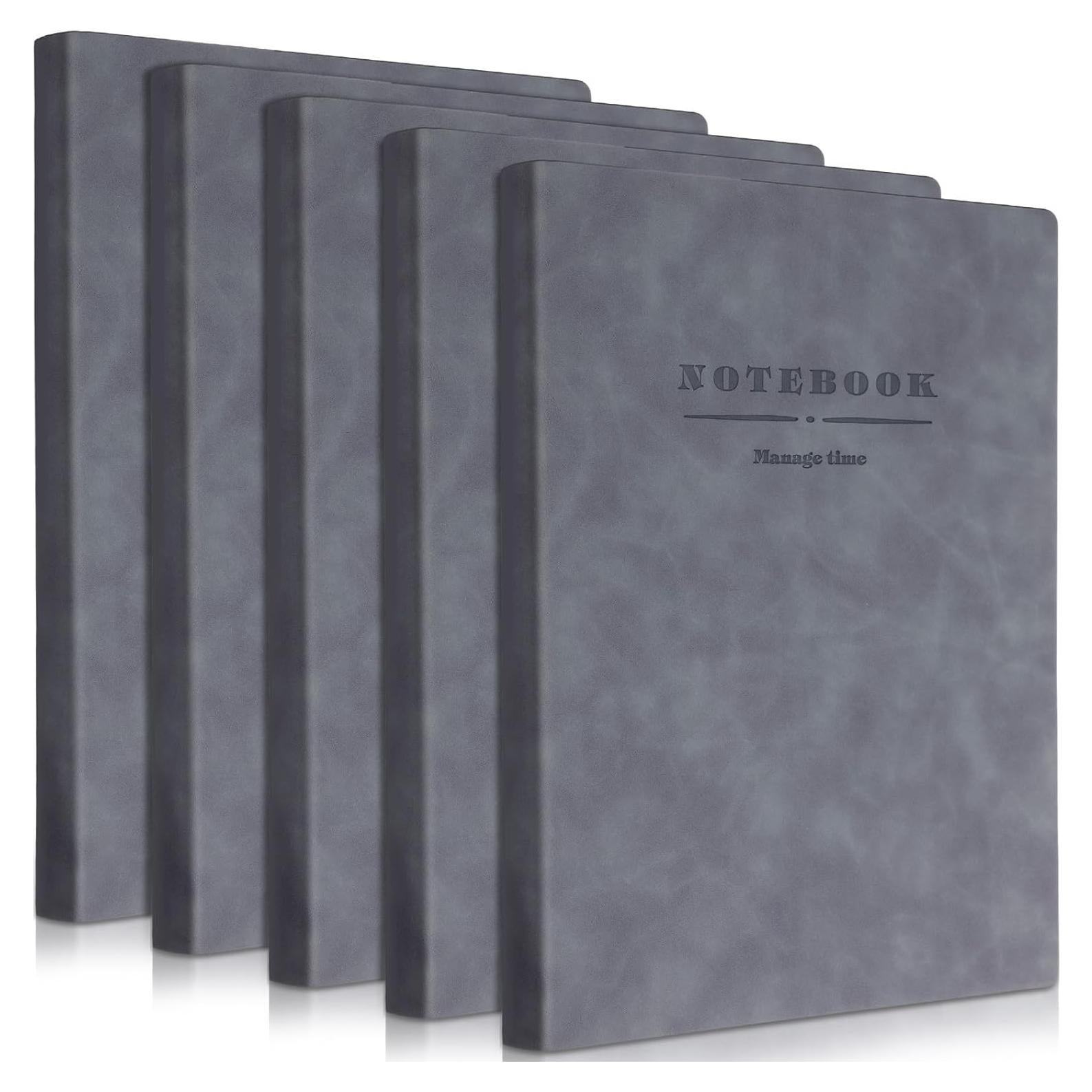 Paquete de 5 Cuadernos A4 SATINIOR 360 Páginas Gris