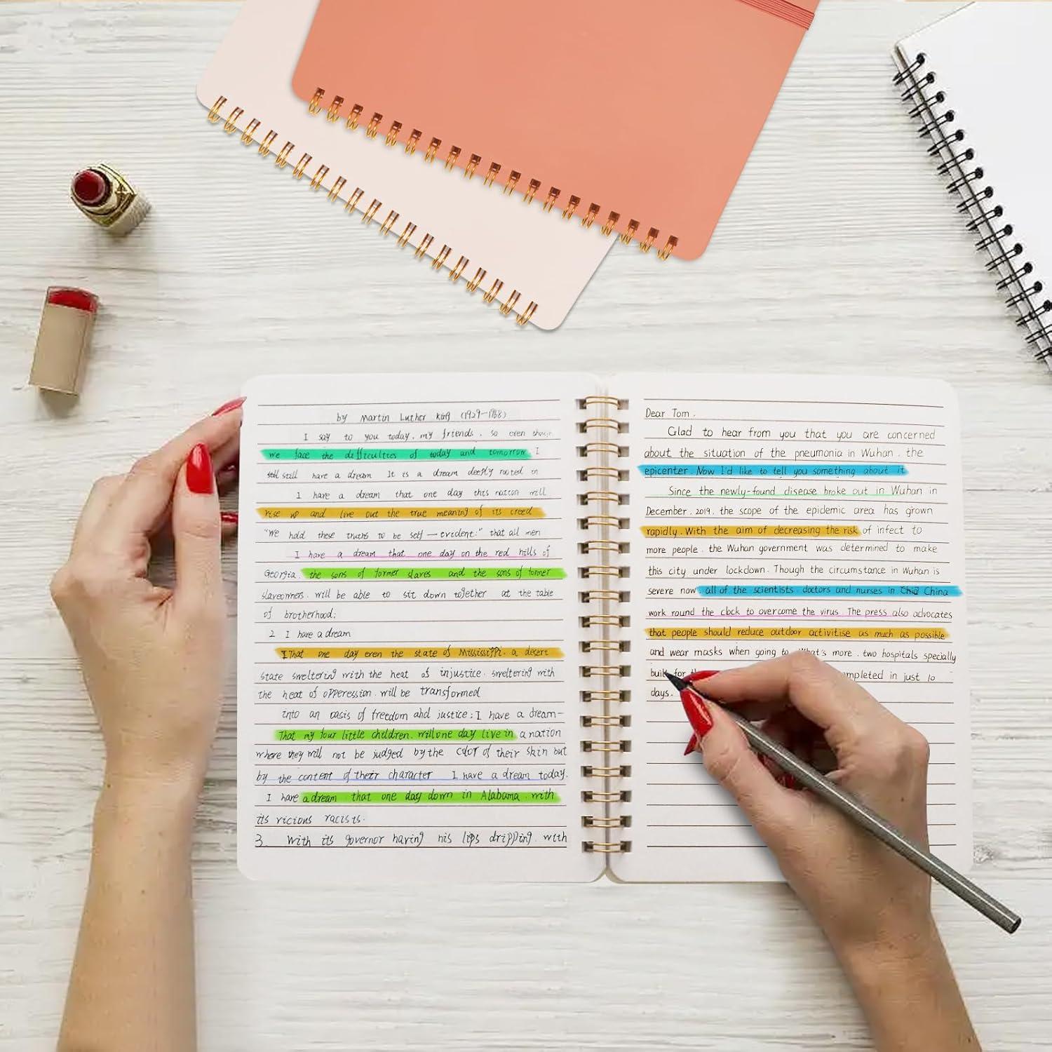 Cuadernos Espiral DMSVK 5x7" 4 Paquetes 50 Hojas