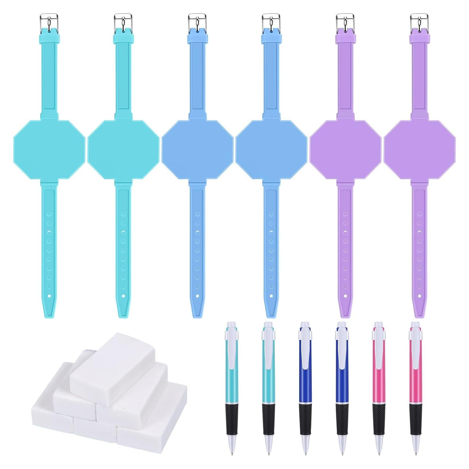 Banda de Reloj de Memo Geyee de Silicona Reutilizable 6 Pzas