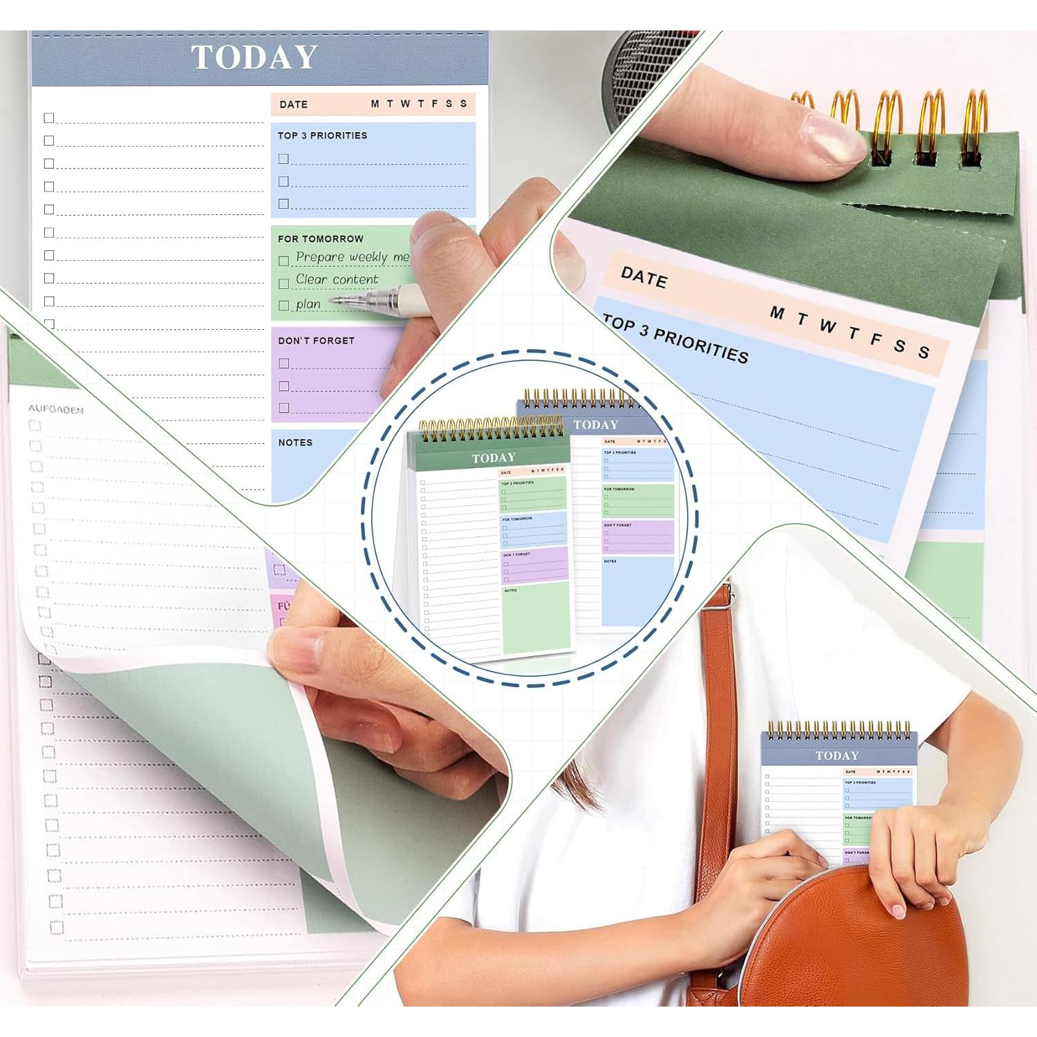 Bloc de Notas Desgarrable Agoer 2 Paquetes 320 Páginas 22x15cm