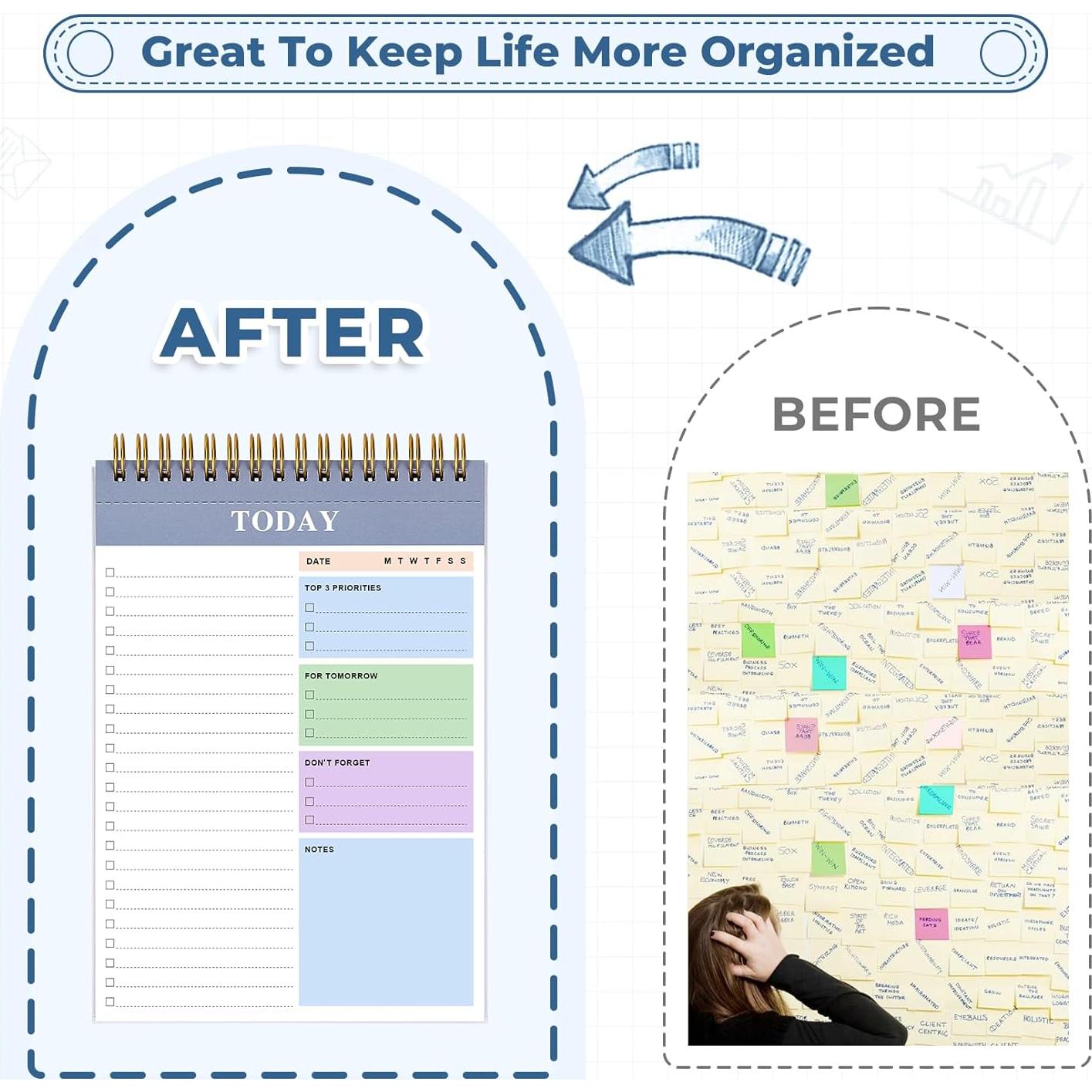 Bloc de Notas Desgarrable Agoer 2 Paquetes 320 Páginas 22x15cm