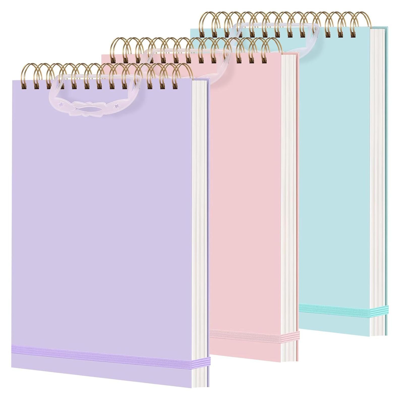 Paquete de 3 cuadernos de espiral Resurhang 17.8x25.4cm tapa dura