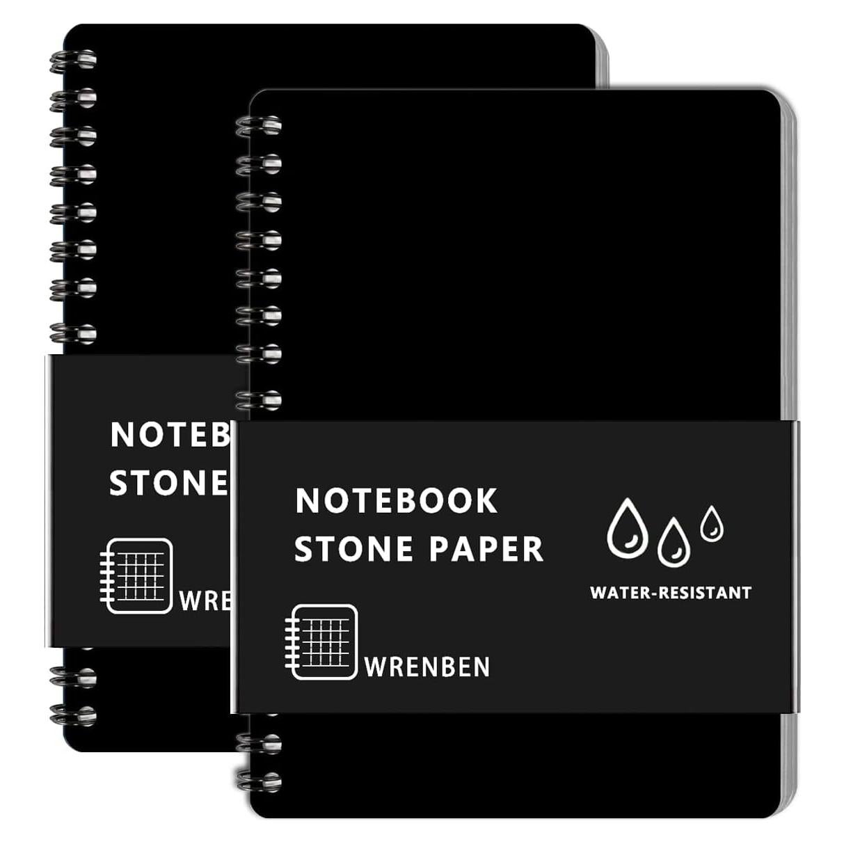 Cuadernos Espirales Impermeables WRENBEN 2PCS 100 Páginas