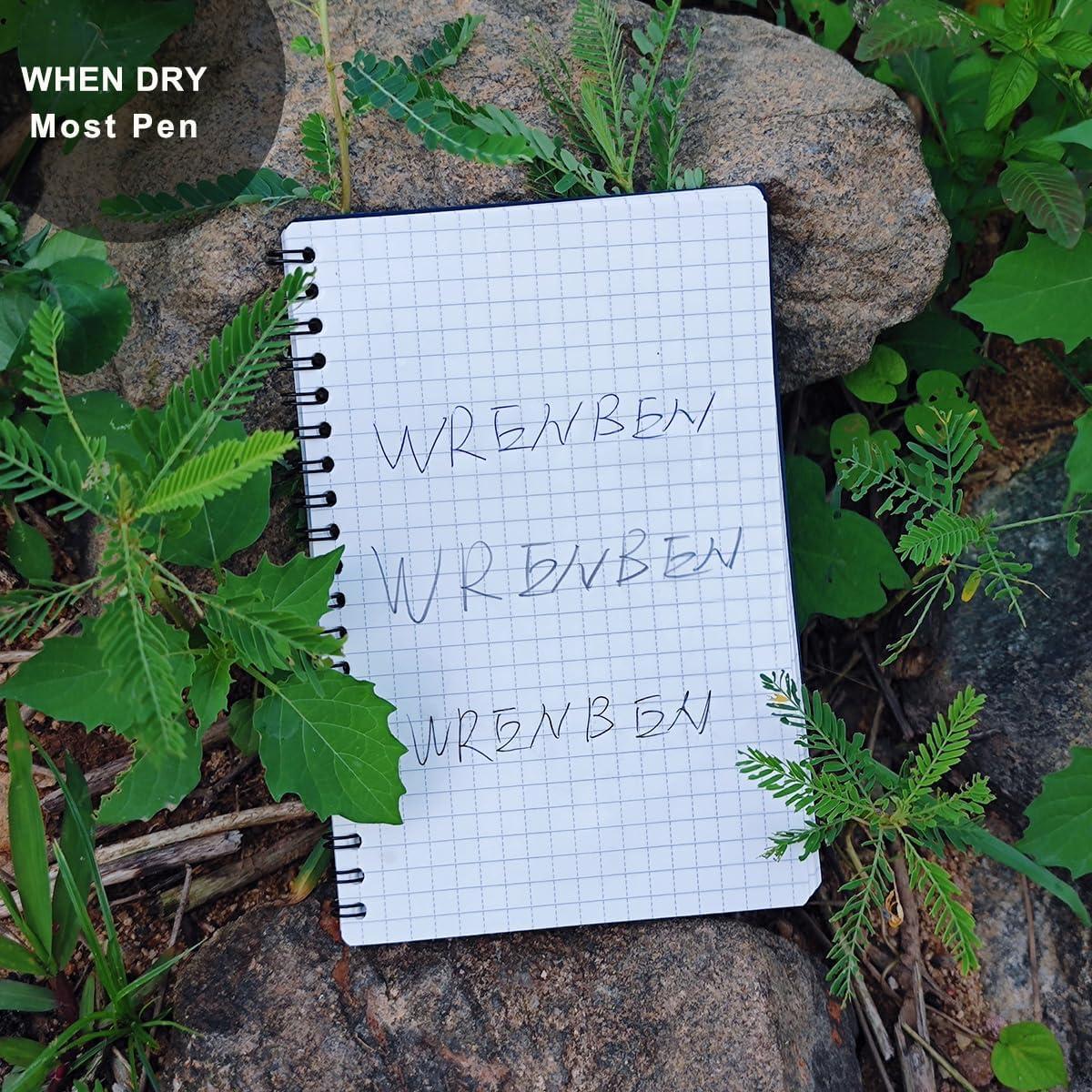 Cuadernos Espirales Impermeables WRENBEN 2PCS 100 Páginas