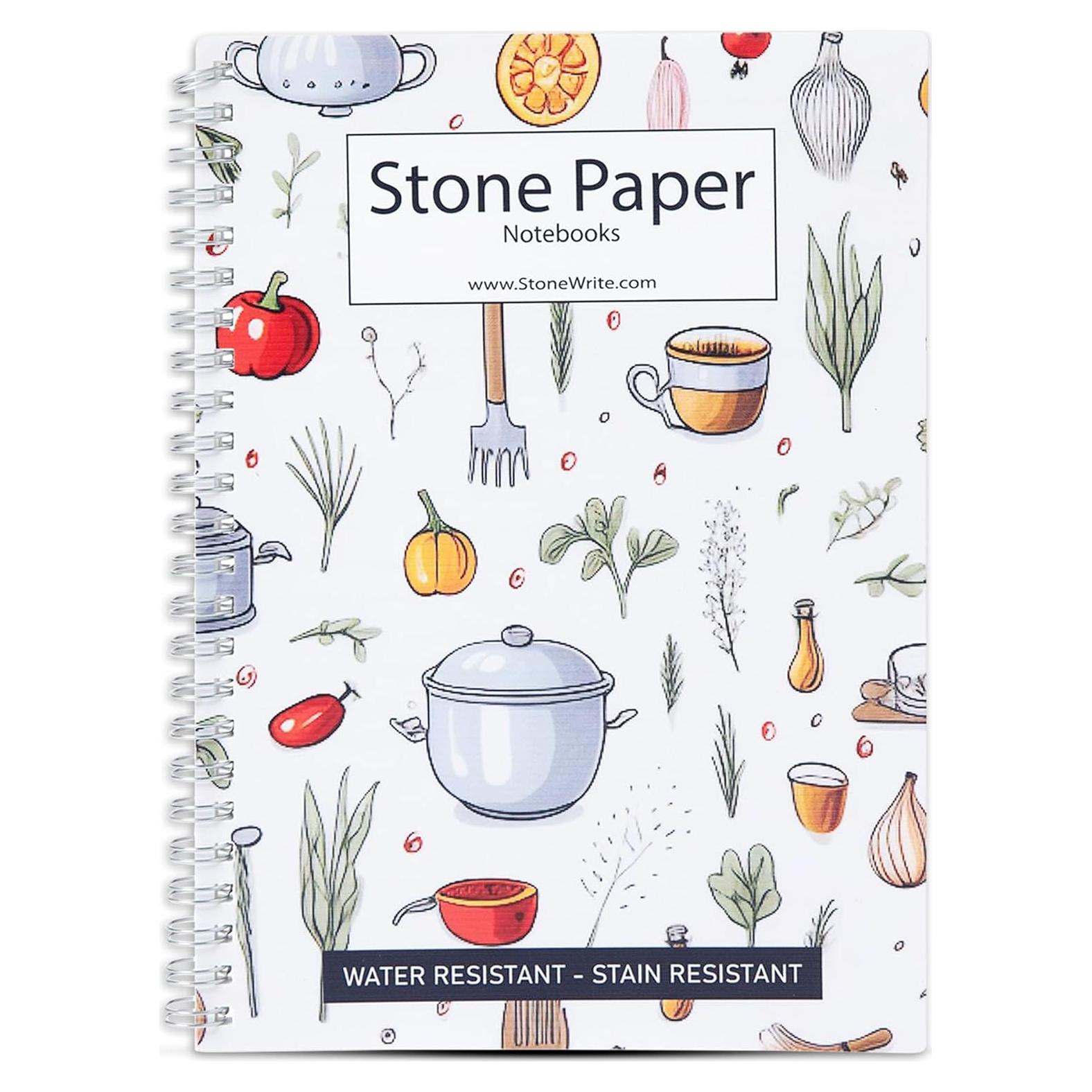 Cuaderno de Cocina Impermeable StoneWrite A5 50 Hojas