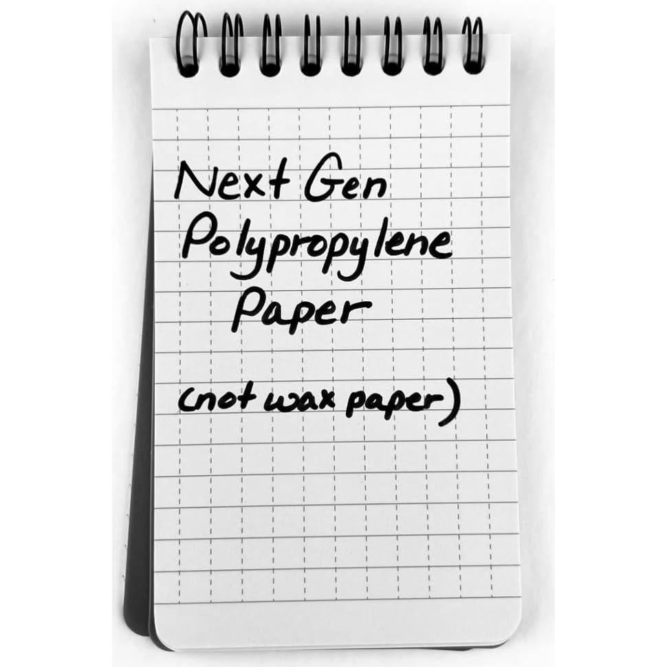 Bloc de Notas Impermeable LETHALIFE 3x5 cm Verde OD - Paquete de 3