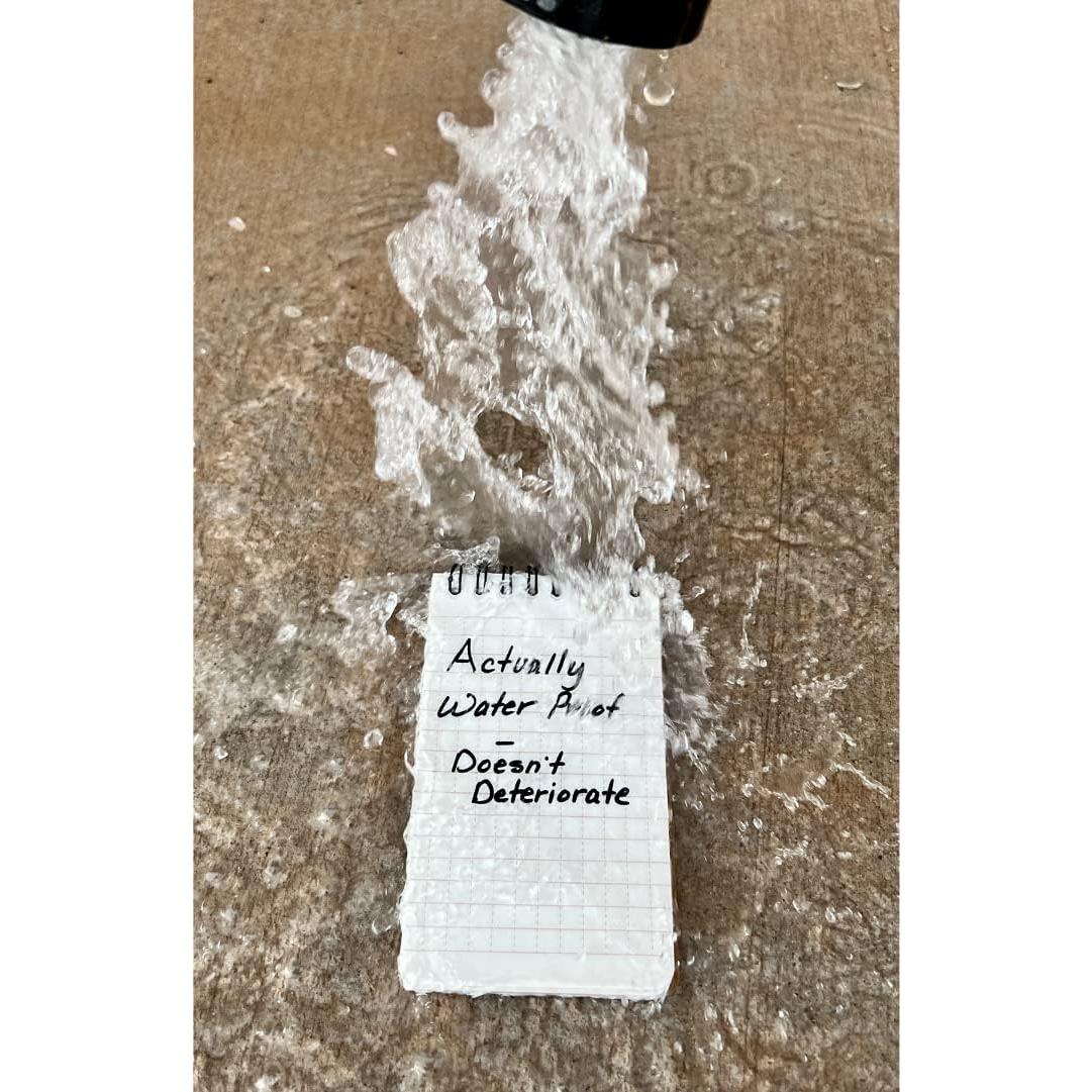 Bloc de Notas Impermeable LETHALIFE 3x5 cm Verde OD - Paquete de 3