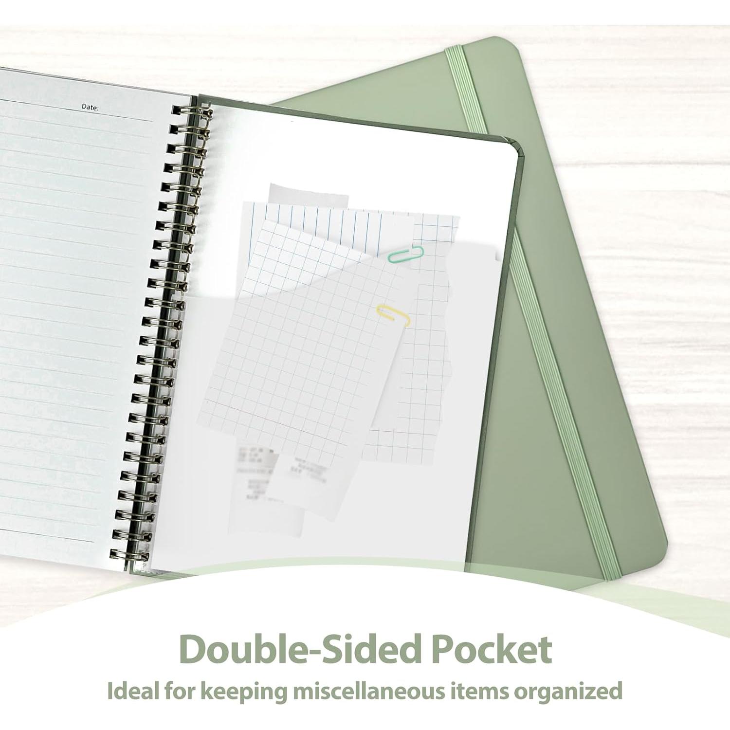 Cuaderno Espiral Tapa Dura A5 VALOME Verde 146 Páginas