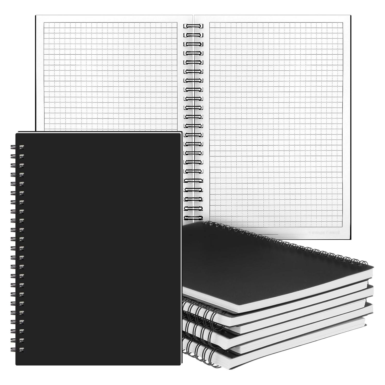 Paquete de 12 Cuadernos Impermeables Saypacck A5 Cuadriculados