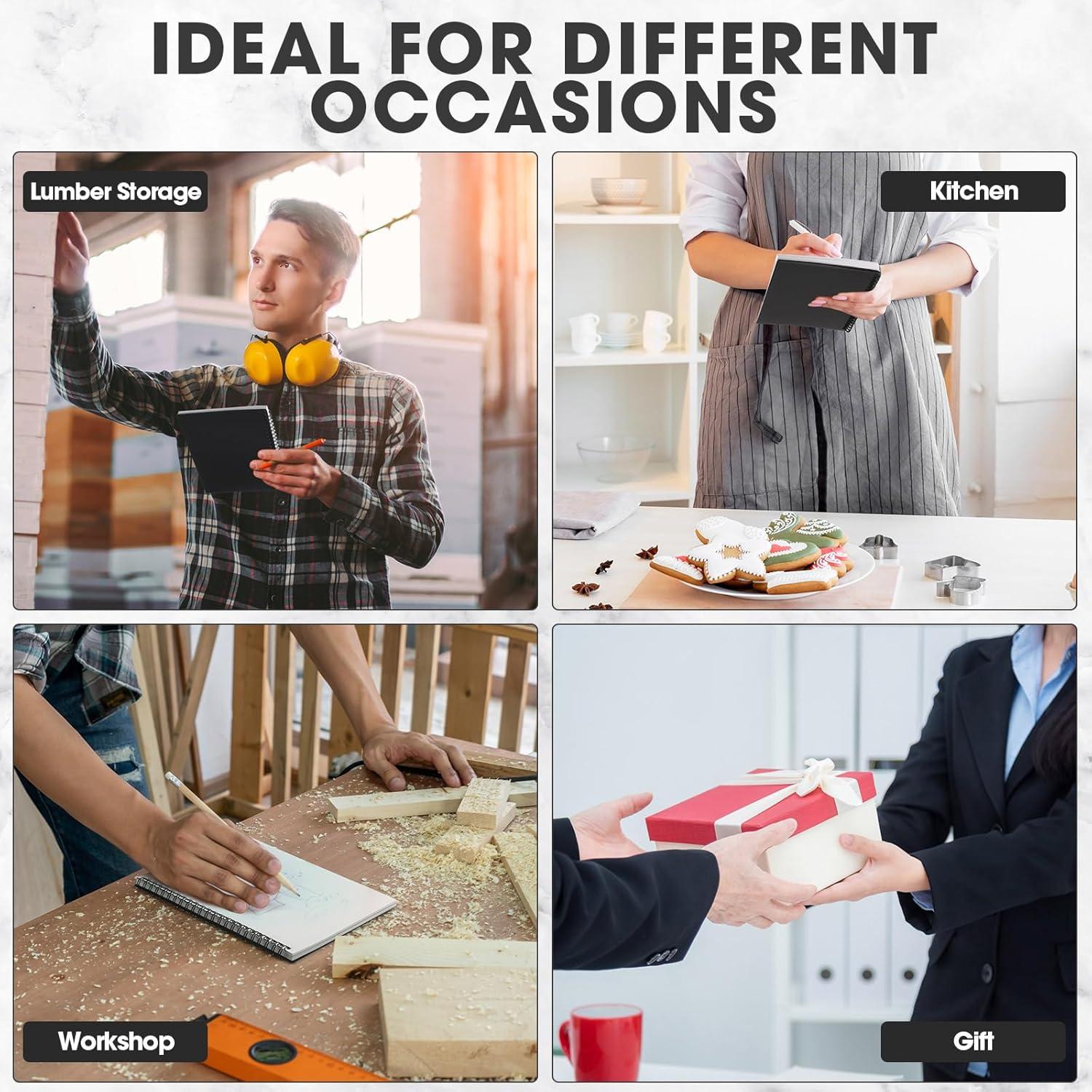 Paquete de 12 Cuadernos Impermeables Saypacck A5 Cuadriculados