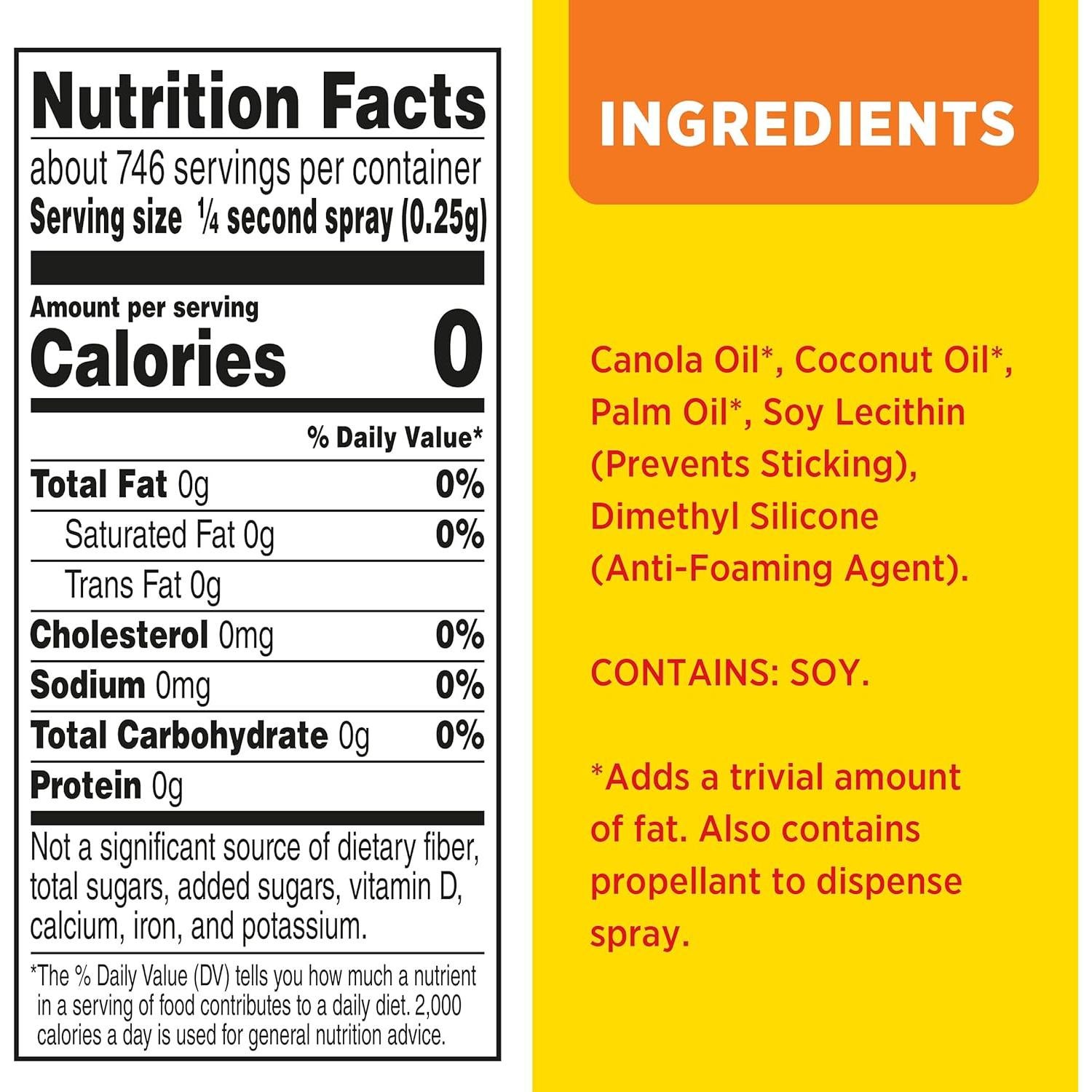 Spray de Cocina PAM Original Antiadherente 227 g - 8 oz