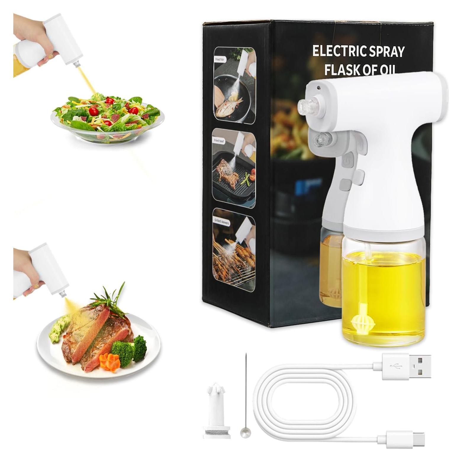 Pulverizador de Aceite Eléctrico DDD 250 ml Recargable USB-C