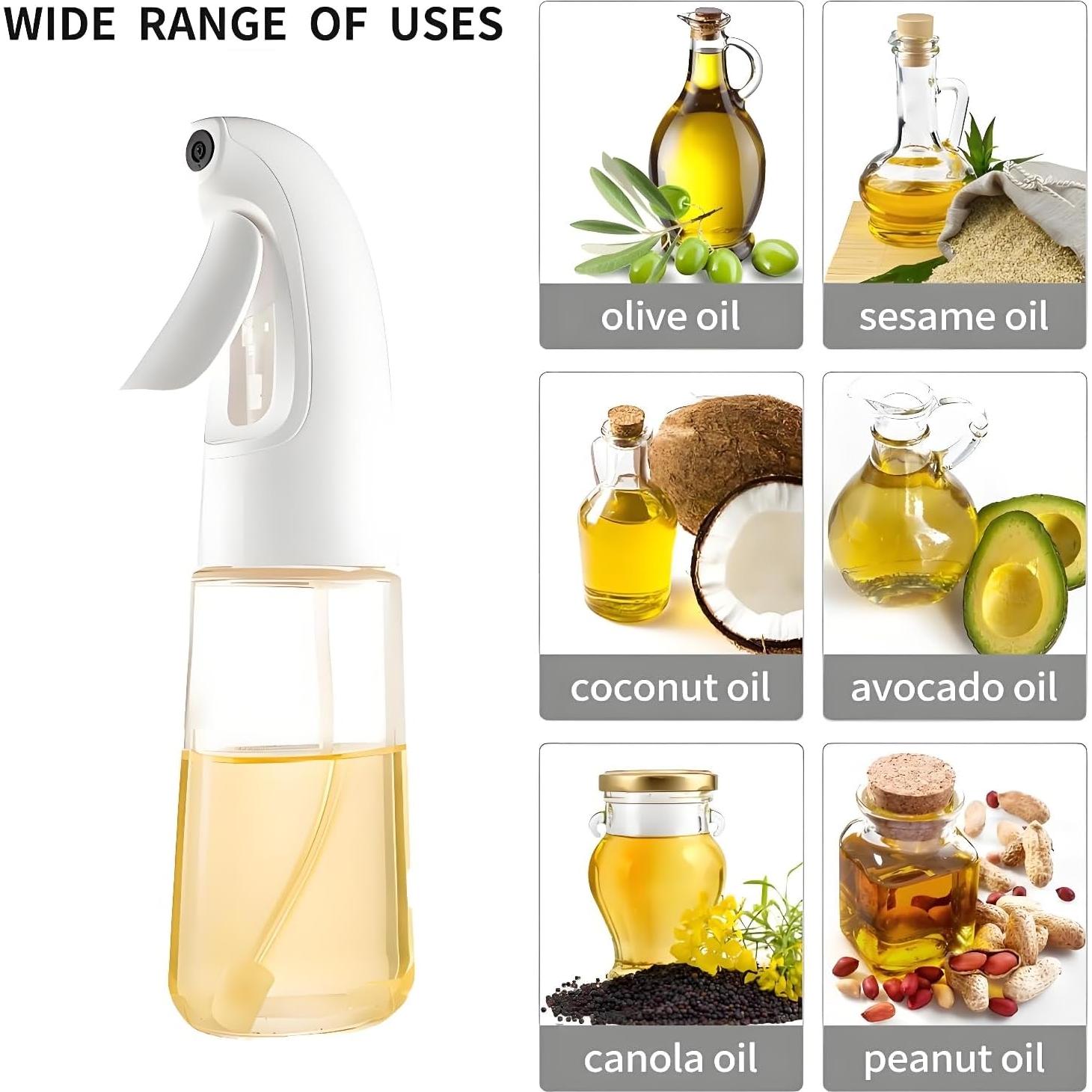 Pulverizador de Aceite Deziggur 180ml Blanco Reutilizable