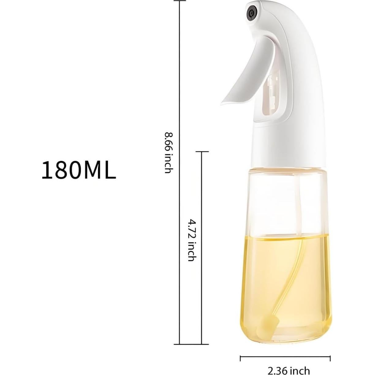 Pulverizador de Aceite Deziggur 180ml Blanco Reutilizable