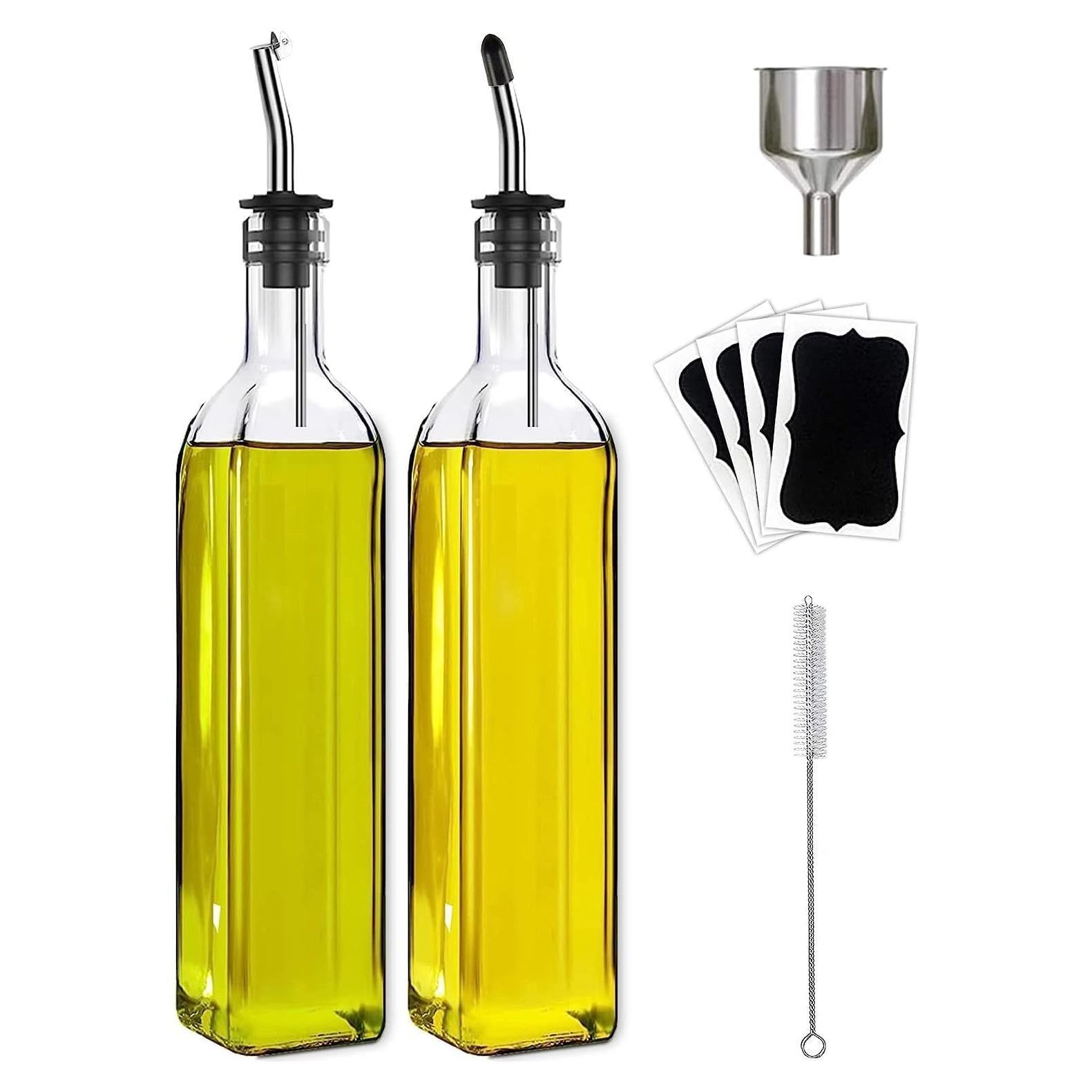 Botella dispensadora de aceite y vinagre Leaflai 500ml 2 Pcs