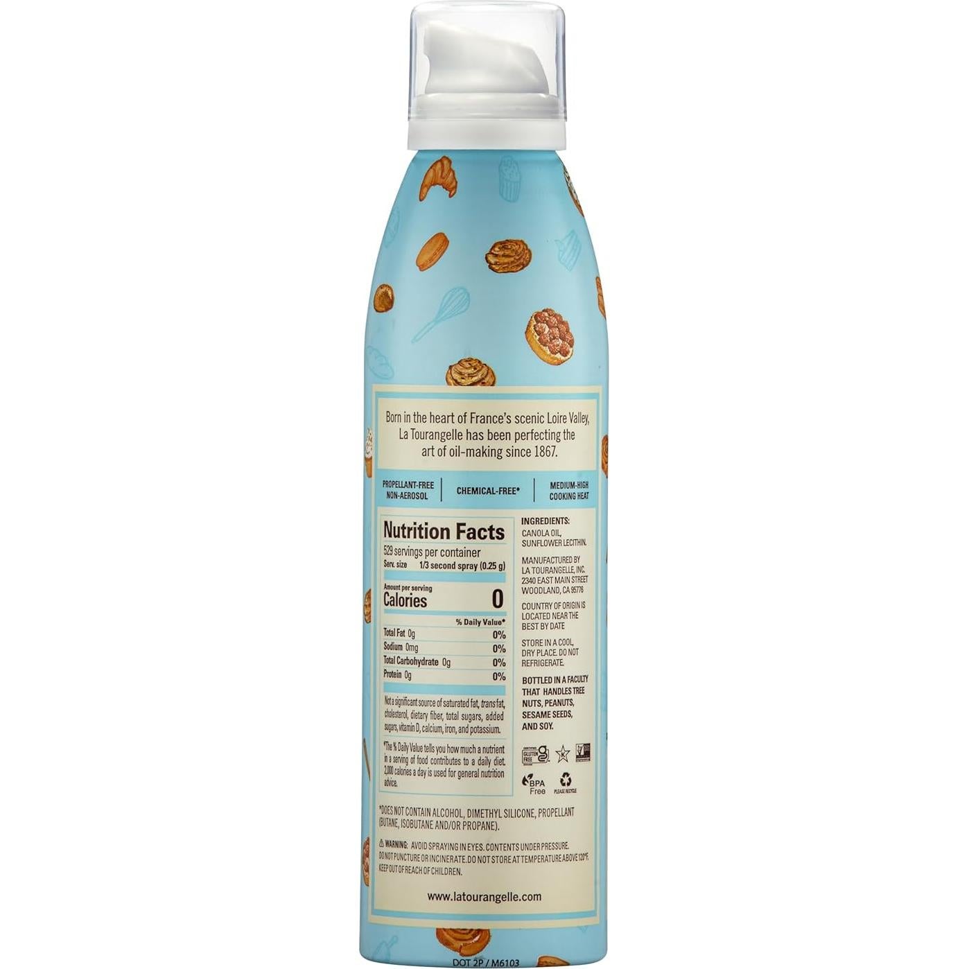 Spray Antiadherente para Hornear La Tourangelle 147 ML