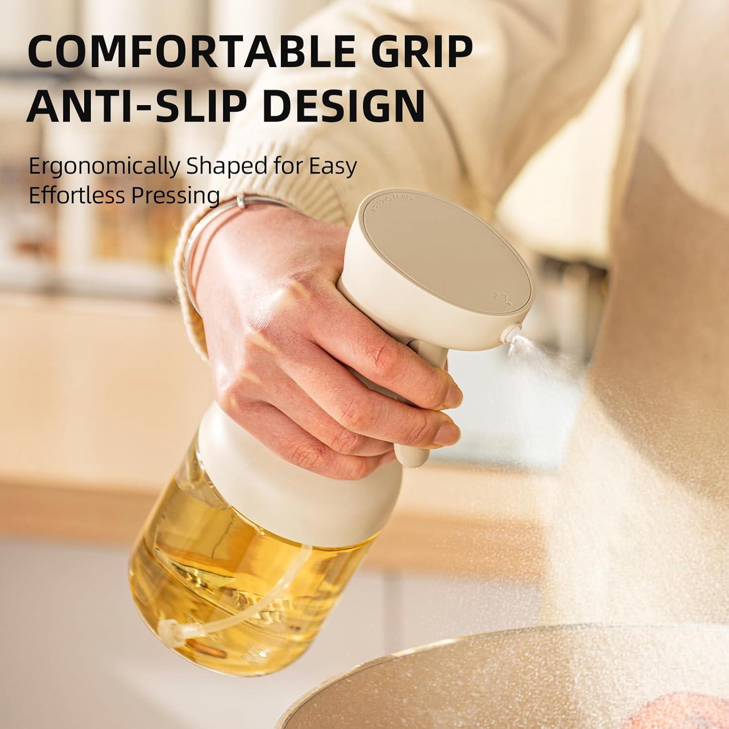 Pulverizador de Aceite MDZF de Vidrio 450ml Blanco - Spray Cocina