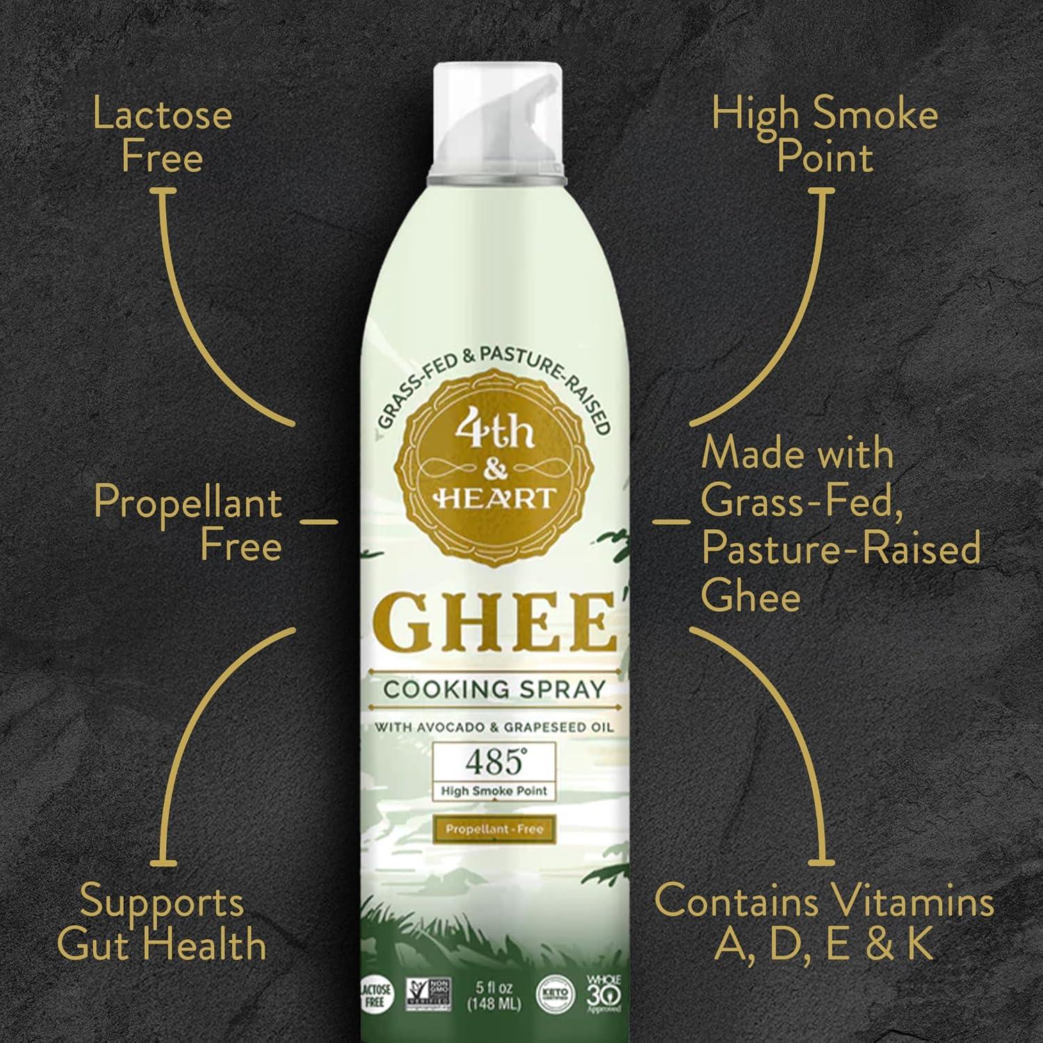 Ghee en Spray 4th & Heart 142g Sin Lactosa Keto Paleo