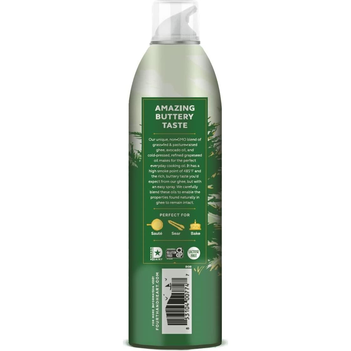 Ghee en Spray 4th & Heart 142g Sin Lactosa Keto Paleo