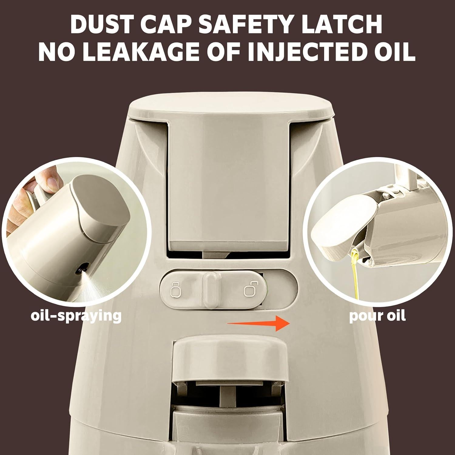 Botella de Spray y Dispensador de Aceite Sysmashing 500ml Gris