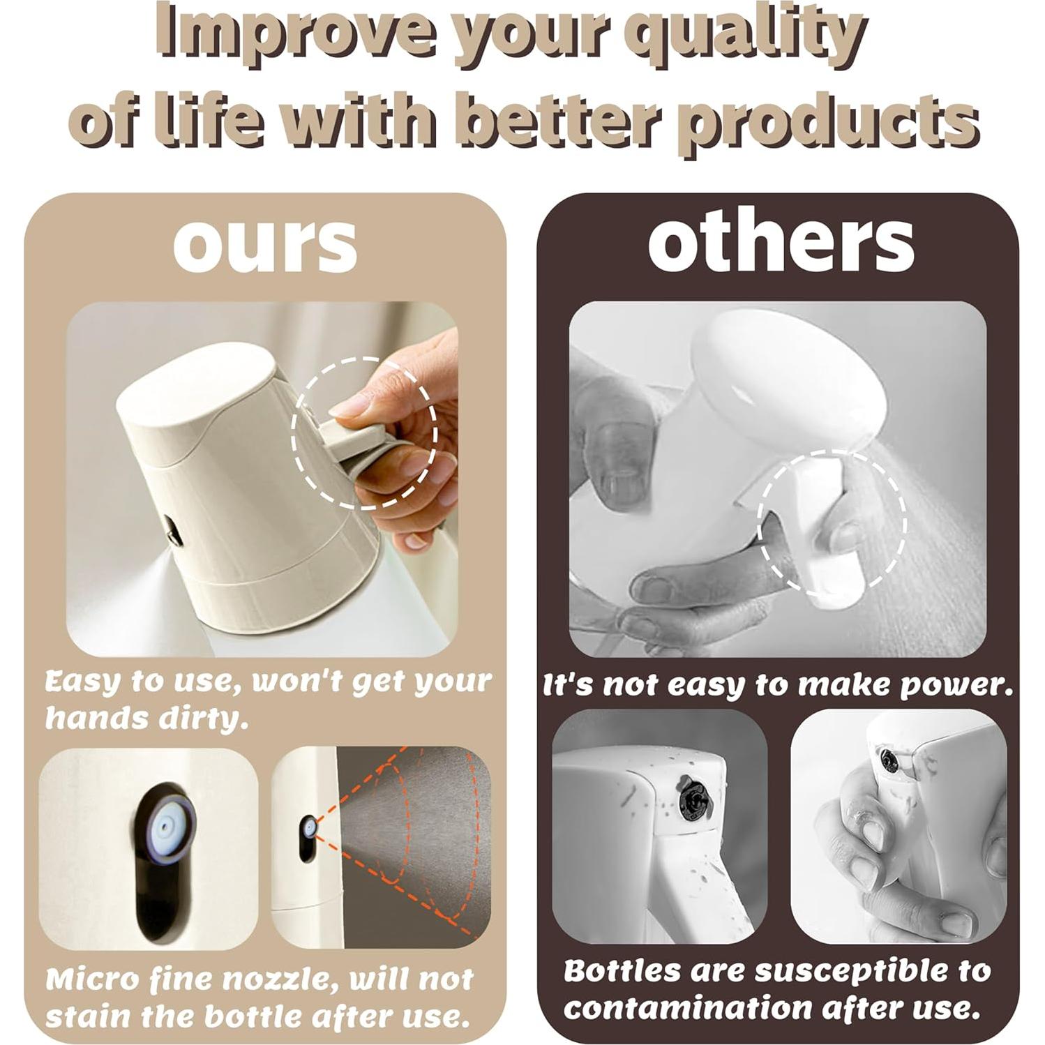 Botella de Spray y Dispensador de Aceite Sysmashing 500ml Gris