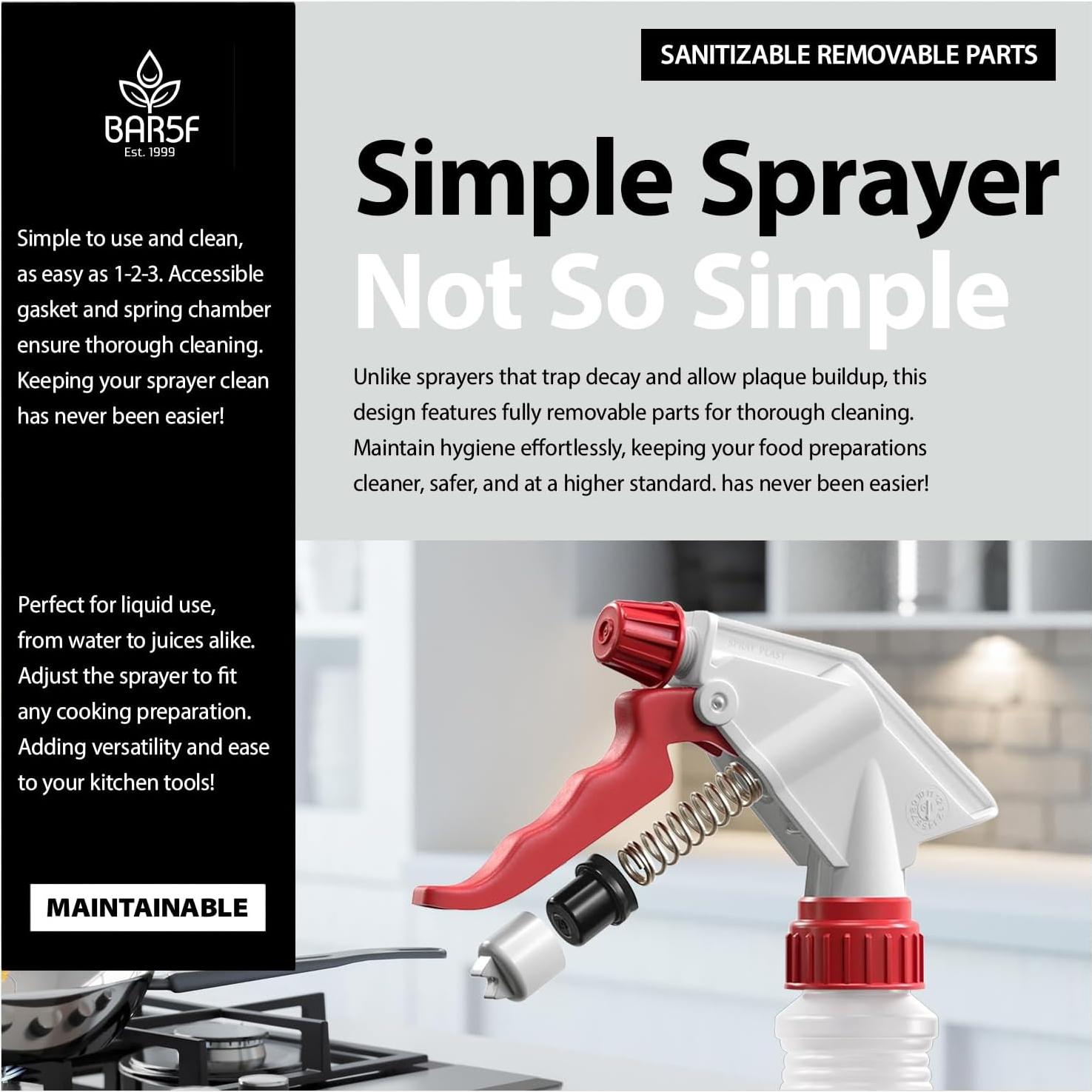 Botellas de Spray Bar5F 2 Unidades 480 ml Rociador BBQ