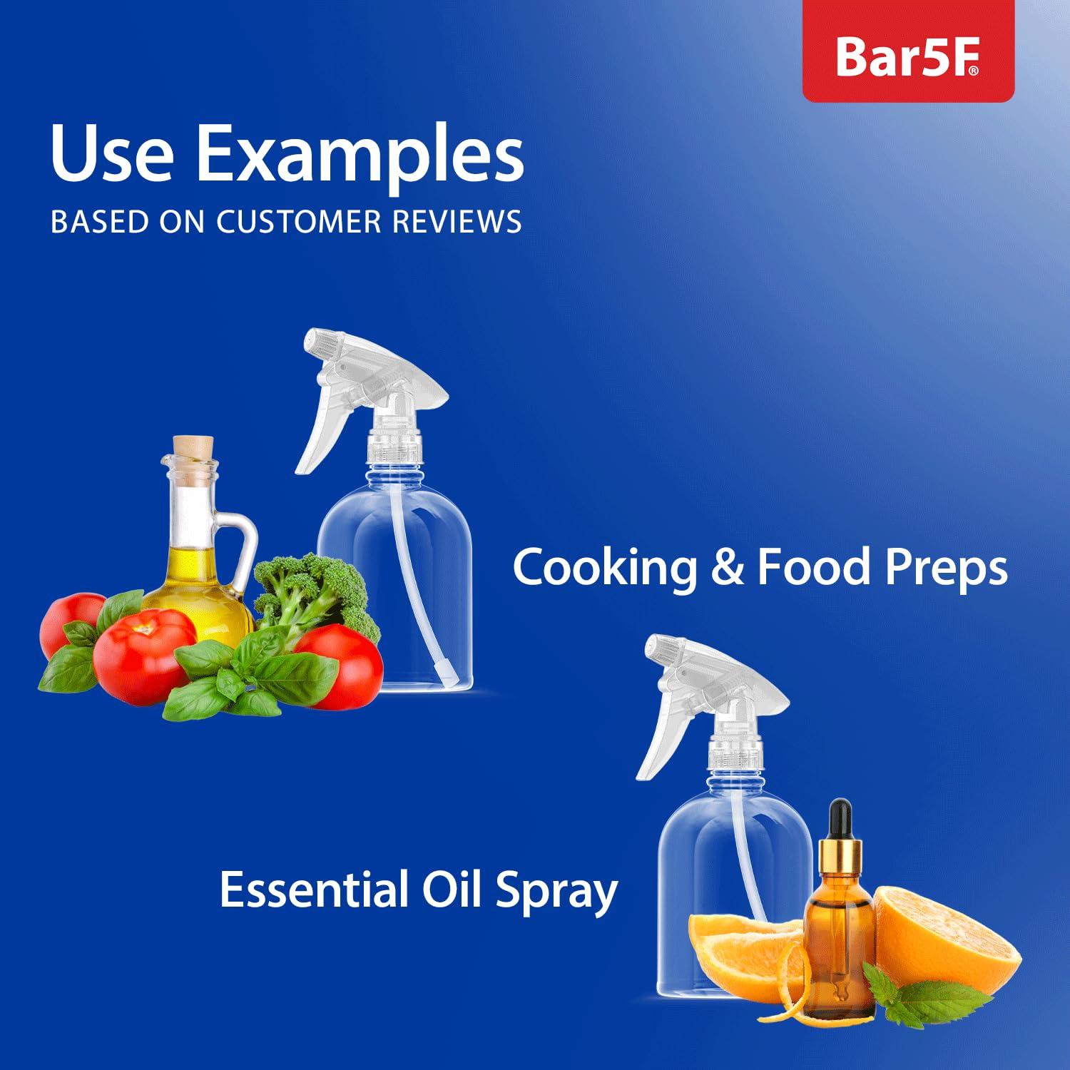 Botella de Spray Bar5F 473 ml, Ajustable, Clara, Rellenable