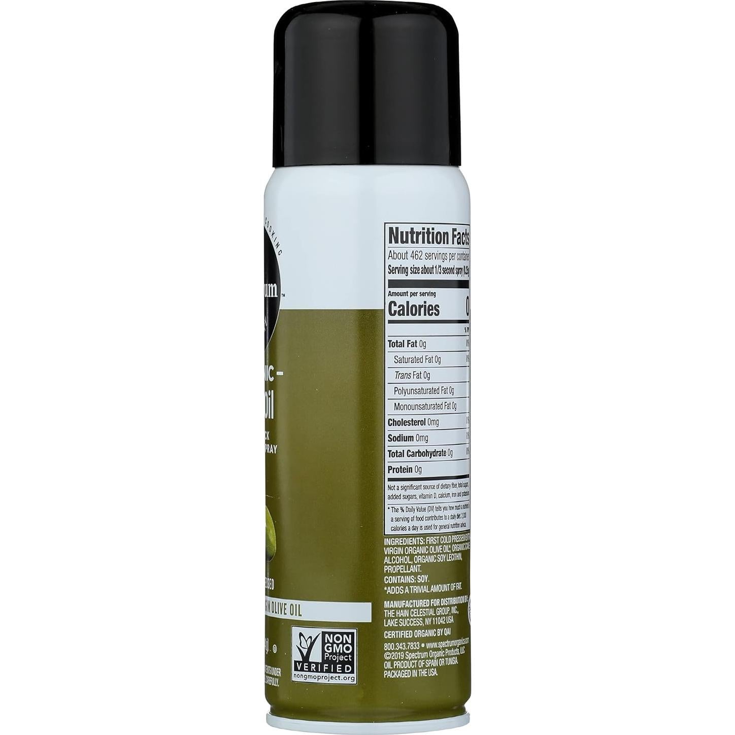 Aceite en Spray Orgánico Spectrum Oliva 148 ml - Virgen Extra