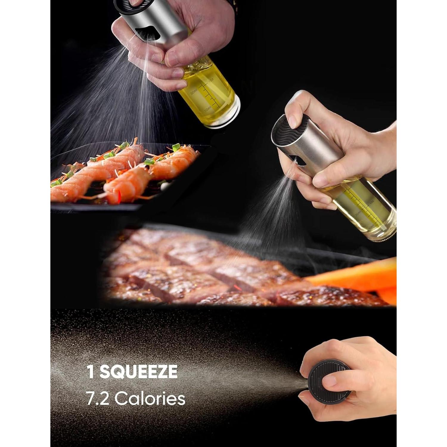 Rociador de Aceite de Oliva Cakeyeye 100ml Vidrio Inoxidable