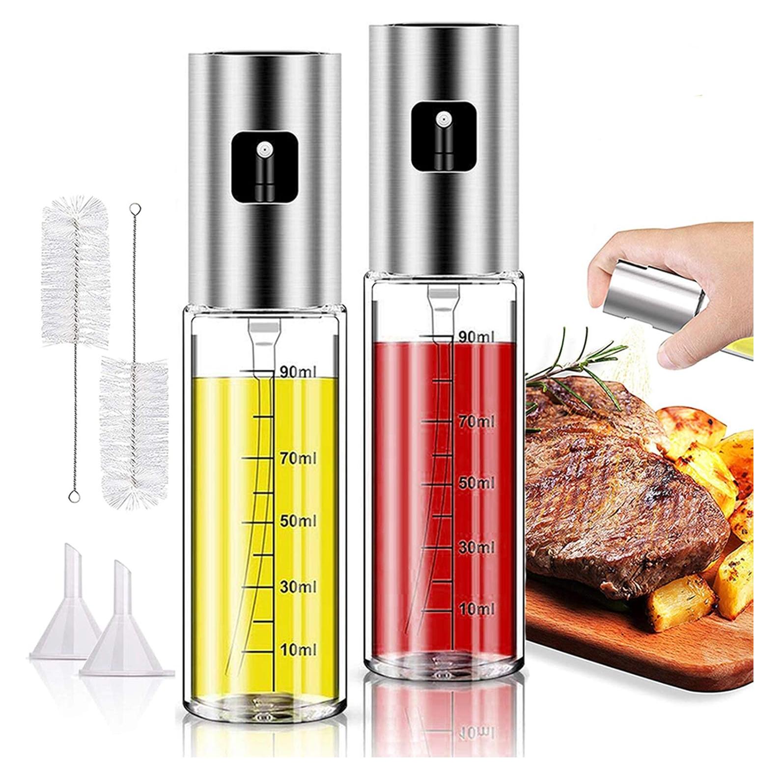 Paquete de 2 Pulverizadores de Aceite AIFUSI 100 ml Vidrio