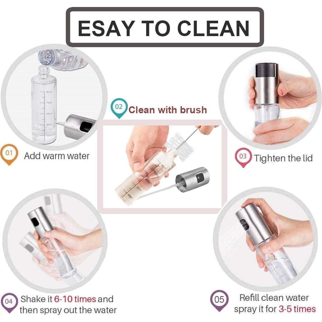 Paquete de 2 Pulverizadores de Aceite AIFUSI 100 ml Vidrio