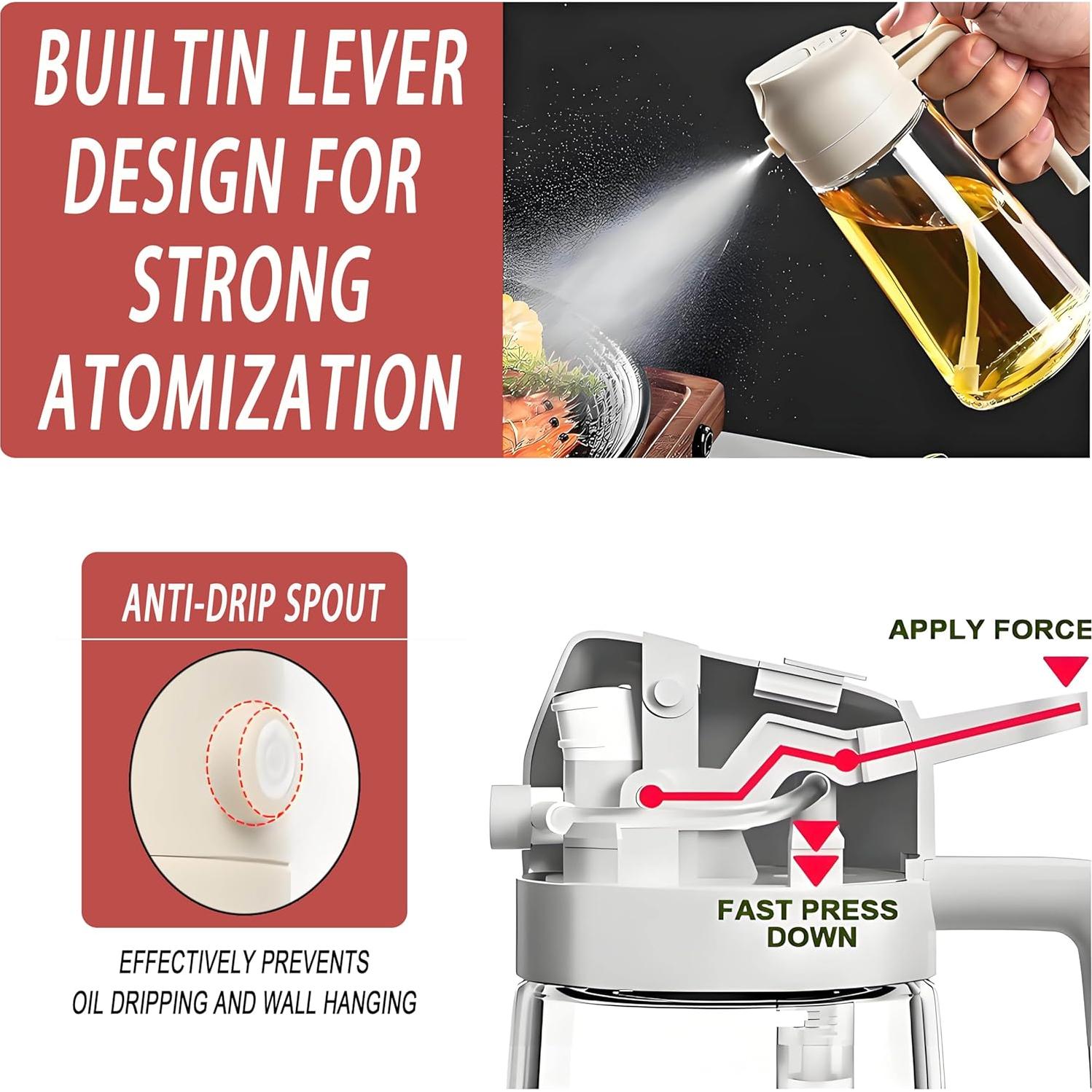 Spray de Aceite de Oliva 470ml Argoeen - Dispensador Ergonómico
