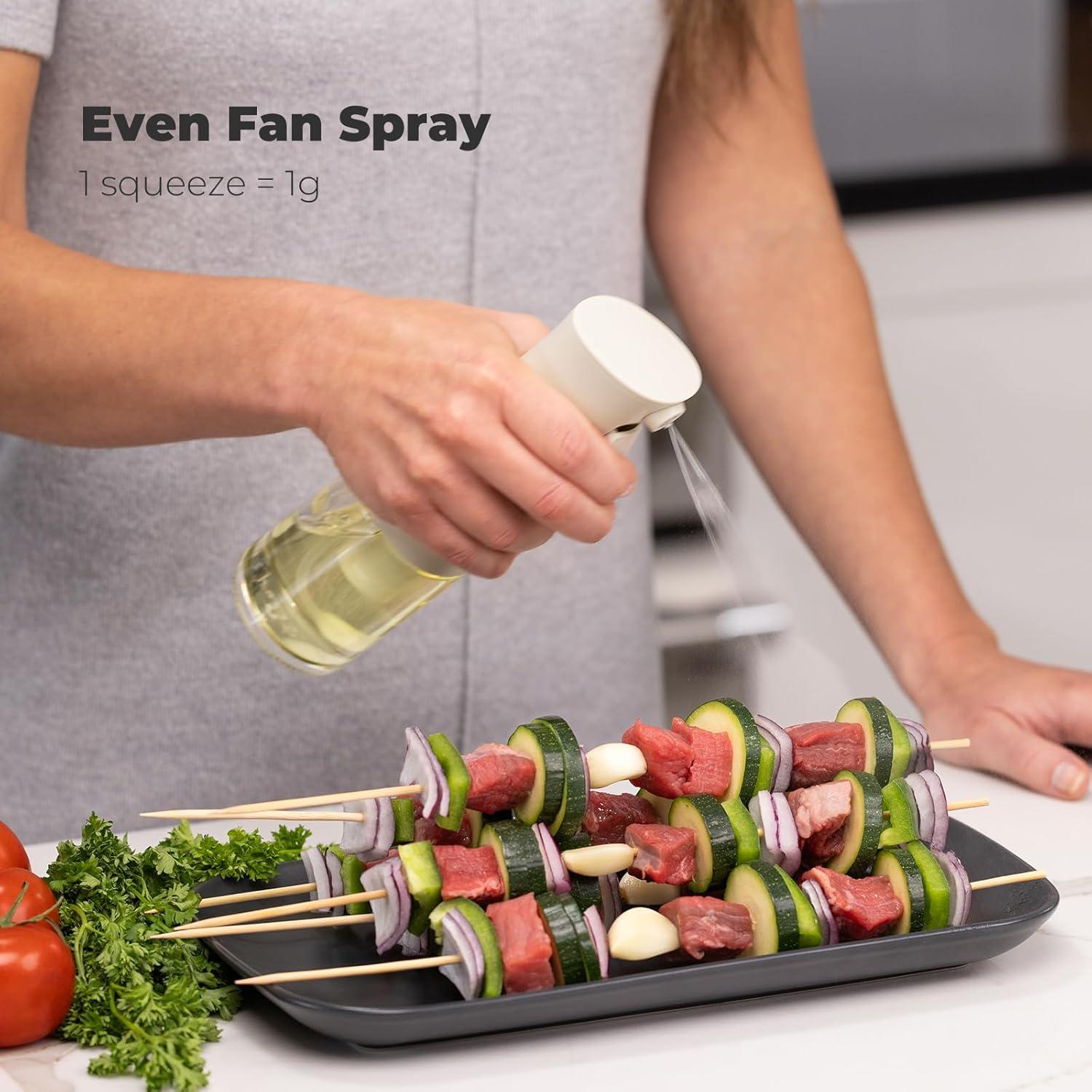 Rociador de Aceite Zuutii 170ml Reutilizable a Prueba de Fugas