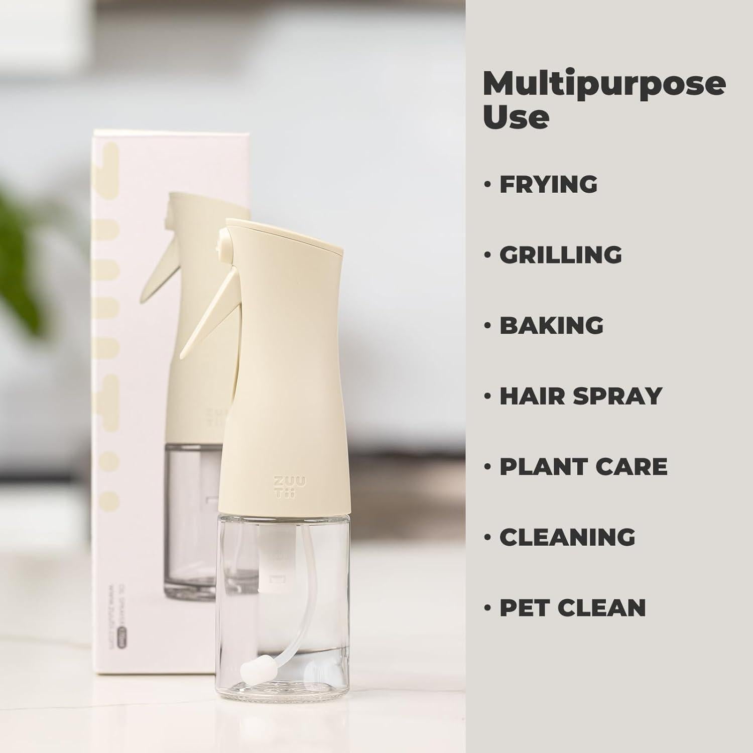 Rociador de Aceite Zuutii 170ml Reutilizable a Prueba de Fugas