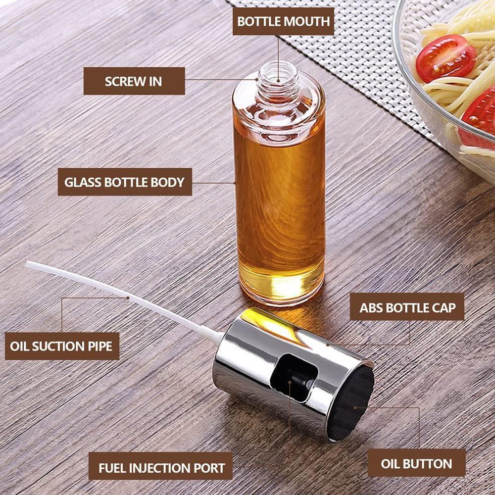 Pulverizador de Aceite de Cocina AKOAK 100ml Vidrio Transparente