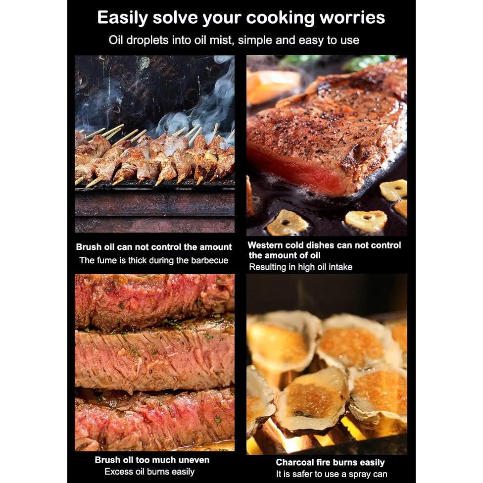 Pulverizador de Aceite de Cocina AKOAK 100ml Vidrio Transparente