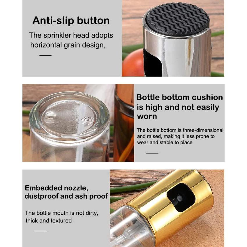 Pulverizador de Aceite de Cocina AKOAK 100ml Vidrio Transparente