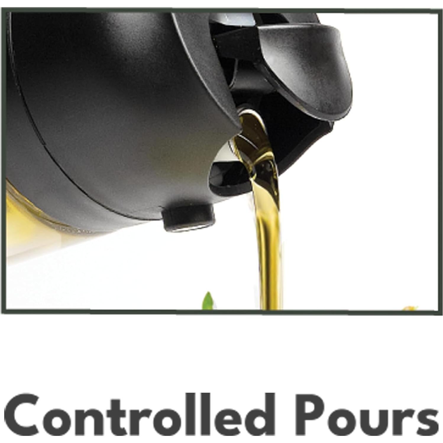 Dispensador de Aceite de Cocina Ontel Olive Glow 400 mL Vidrio