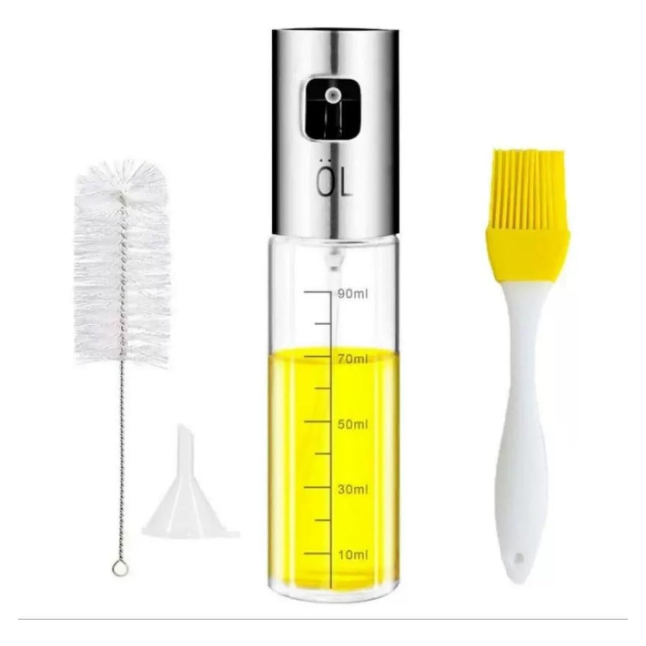 Rociador de Aceite EDUFUNBO 100ml Vidrio Acero Inoxidable