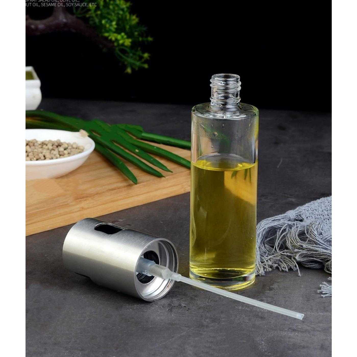 Rociador de Aceite EDUFUNBO 100ml Vidrio Acero Inoxidable