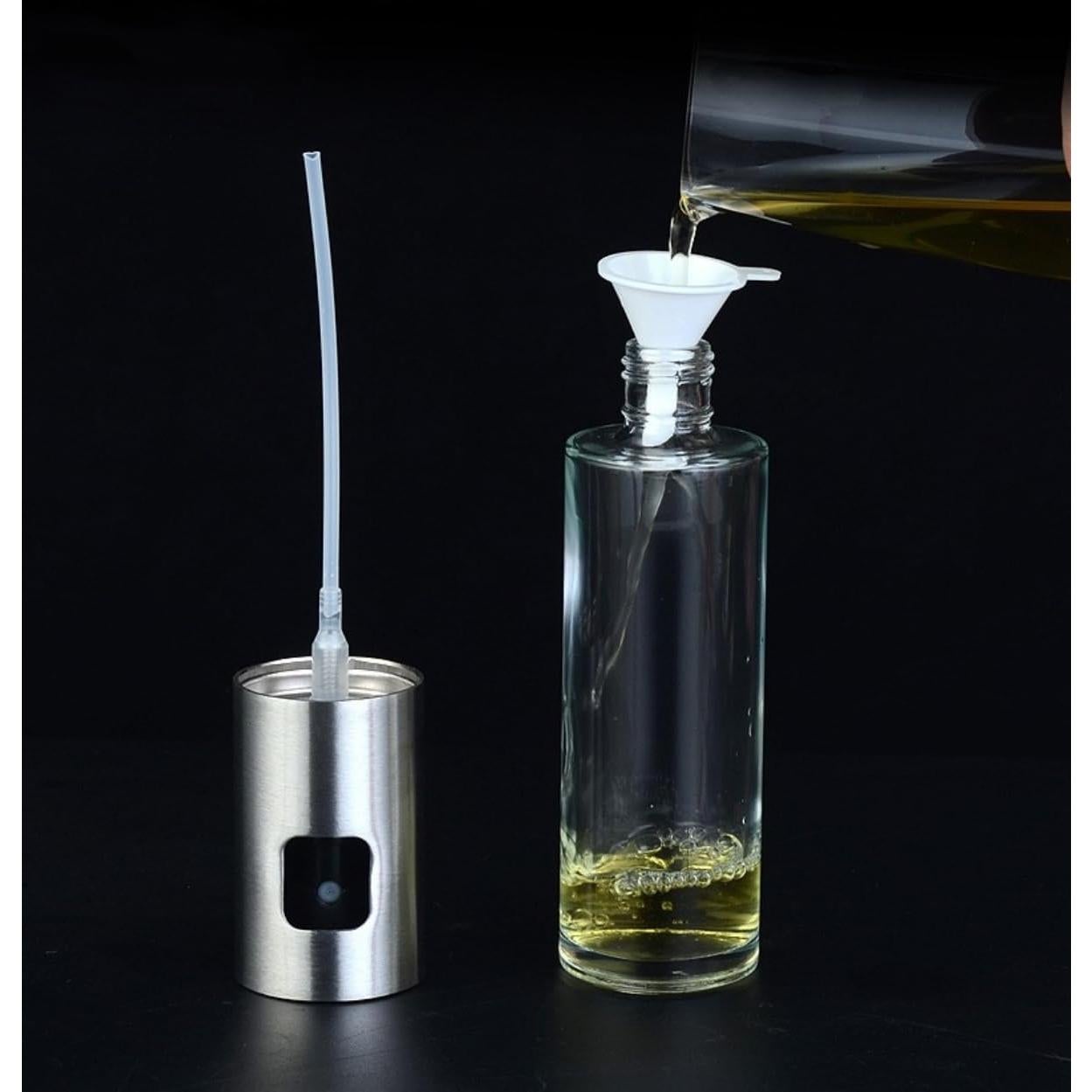 Rociador de Aceite EDUFUNBO 100ml Vidrio Acero Inoxidable