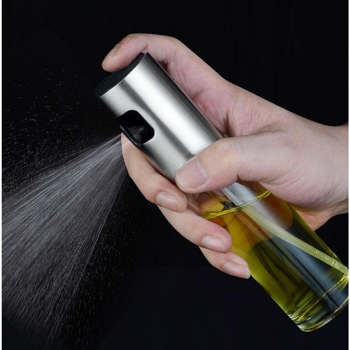 Rociador de Aceite EDUFUNBO 100ml Vidrio Acero Inoxidable